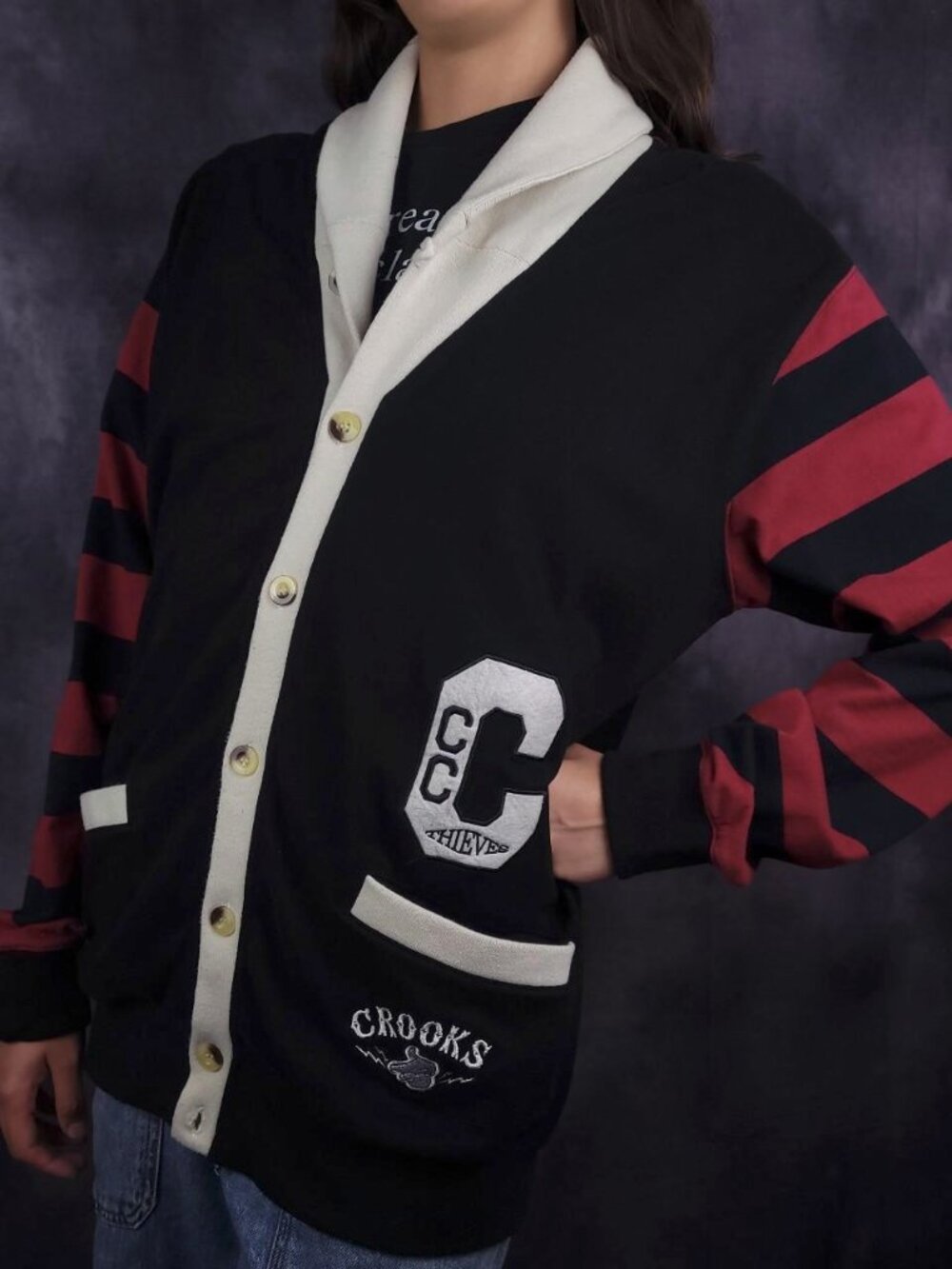 Crooks & Castles letterman cardigan
